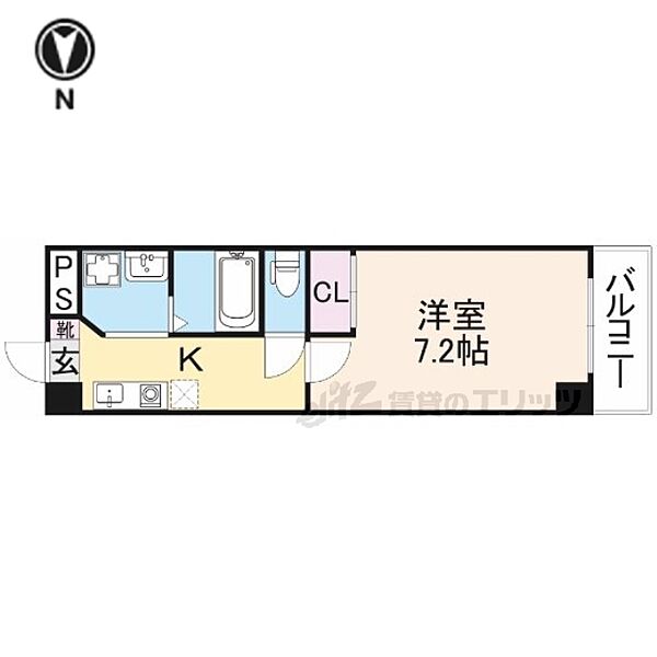 インペリアル奈良大宮 704｜奈良県奈良市大宮町６丁目(賃貸マンション1K・7階・24.98㎡)の写真 その2