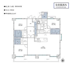 サンヴェール京都西陣 3LDKの間取図画像