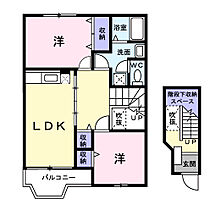 マ・メゾン 202 ｜ 群馬県高崎市上佐野町444-1（賃貸アパート2LDK・2階・58.12㎡） その2