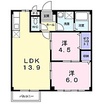 スカイハイツ 203 ｜ 群馬県伊勢崎市太田町1058（賃貸アパート2LDK・2階・52.97㎡） その2