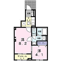 クラール　島野　Ａ 103 ｜ 群馬県高崎市島野町字一ツ谷1160-1、-2、-3、-4及（賃貸アパート2K・1階・37.98㎡） その2