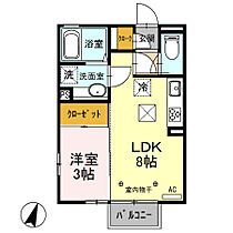 ブルーサファイア　Ａ 111 ｜ 群馬県伊勢崎市茂呂町1丁目332-1（賃貸アパート1LDK・1階・29.44㎡） その2