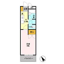 ラポール16 205 ｜ 埼玉県熊谷市拾六間262（賃貸マンション1K・2階・23.65㎡） その2