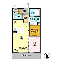 ロハス宮本町 302 ｜ 埼玉県熊谷市宮本町6-1（賃貸アパート1LDK・3階・33.05㎡） その2