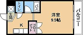 カルテットKOBORI B棟  ｜ 滋賀県大津市大江8丁目（賃貸マンション1R・2階・27.00㎡） その2