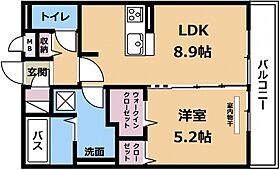 グラシア  ｜ 滋賀県栗東市岡（賃貸アパート1LDK・2階・40.07㎡） その2