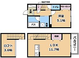 RMF 1階1LDKの間取り