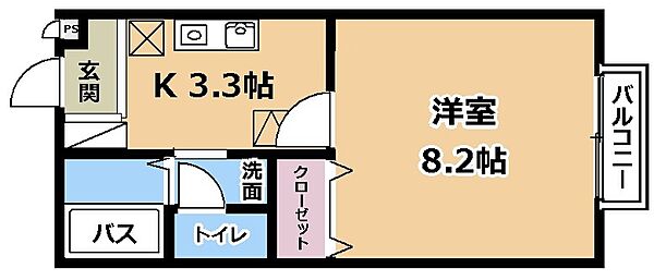 プリシェールキャッスルC棟 ｜滋賀県草津市岡本町(賃貸アパート1K・1階・26.71㎡)の写真 その2