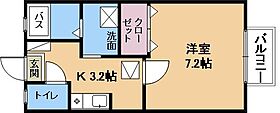 プリシェールキャッスルA棟  ｜ 滋賀県草津市岡本町（賃貸アパート1K・1階・26.42㎡） その2