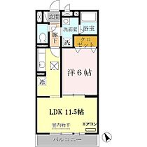 クレセント  ｜ 滋賀県栗東市高野（賃貸アパート1LDK・1階・41.68㎡） その2