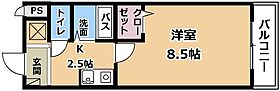 カスティーリョ  ｜ 滋賀県草津市野路東７丁目3-9（賃貸マンション1K・1階・24.50㎡） その2