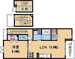 間取図画像 1LDK