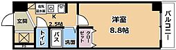 JR東海道・山陽本線 南草津駅 徒歩16分の賃貸マンション 1階1Kの間取り