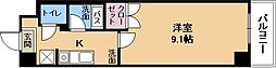 アートプラザ光 4階1Kの間取り
