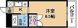ニュー大将軍松兼 3階ワンルームの間取り