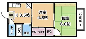 本郷ハイツ  ｜ 滋賀県大津市一里山4丁目（賃貸アパート2K・2階・30.00㎡） その2