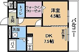 セヴェルセタ4 1DKの間取図画像