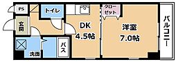 ドーミトゥリィ南草津 1DKの間取図画像