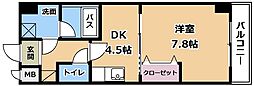 felicia 1DKの間取図画像