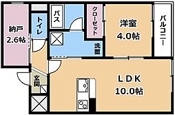 ステラート近江 1SLDKの間取図画像