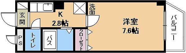 アバンギャルド ｜滋賀県草津市西矢倉3丁目(賃貸マンション1K・3階・22.77㎡)の写真 その2