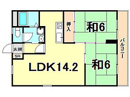 間取図画像 2LDK