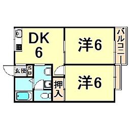 間取図画像 2DK