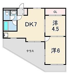 間取図画像 2DK
