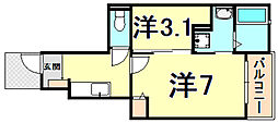 グランフローラ 1SKの間取図画像