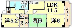 FigTree2号館 3LDKの間取図画像