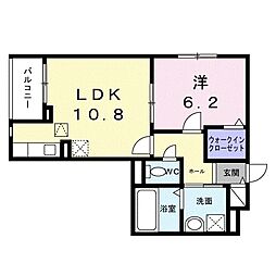 ルーチェ 1LDKの間取図画像