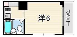 アメニティ塚口 1Kの間取図画像