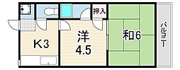 サンエイビル 2Kの間取図画像
