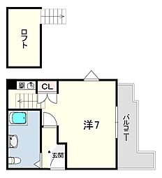 リアライズ夙川 ワンルームの間取図画像