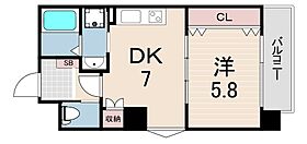 メインステージ甲子園口  ｜ 兵庫県西宮市甲子園口２丁目（賃貸マンション1DK・1階・33.03㎡） その2