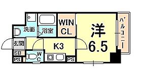 プライマル西宮夙川  ｜ 兵庫県西宮市松下町（賃貸マンション1K・8階・24.99㎡） その2