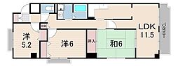 FigTree2号館 3LDKの間取図画像