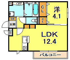 ディアコート住吉本町  ｜ 兵庫県神戸市東灘区住吉本町２丁目（賃貸アパート1LDK・3階・41.01㎡） その2