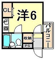 ステラハウス4－800  ｜ 兵庫県西宮市門前町（賃貸マンション1K・2階・16.56㎡） その2