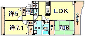 KDXレジデンス夙川ヒルズ　5番館  ｜ 兵庫県西宮市樋之池町（賃貸マンション3LDK・4階・79.37㎡） その2