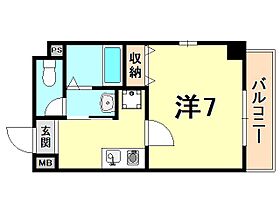 プレッツア西宮  ｜ 兵庫県西宮市馬場町（賃貸マンション1K・6階・27.90㎡） その2