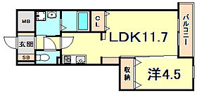 ドルチェ・ヴィータ西宮  ｜ 兵庫県西宮市中須佐町（賃貸マンション1LDK・1階・40.07㎡） その2