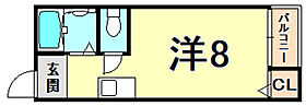 神垣ハイツ  ｜ 兵庫県西宮市神垣町（賃貸アパート1R・1階・17.50㎡） その2