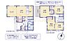 間取り：3LDK＋WIC2か所＋SIC、土地面面積136.88ｍ2、建物面積105.18m2