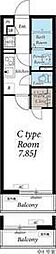 JR埼京線 中浦和駅 徒歩9分の賃貸マンション 1階1Kの間取り