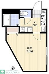 埼玉高速鉄道 川口元郷駅 徒歩6分の賃貸アパート 3階1Kの間取り