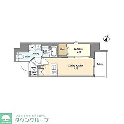 JR京浜東北・根岸線 東十条駅 徒歩3分の賃貸マンション 11階1DKの間取り