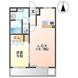 埼玉高速鉄道 戸塚安行駅 徒歩11分の賃貸マンション 3階1LDKの間取り