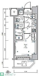 Ｓ−ＦＯＲＴ川口並木 2階1Kの間取り
