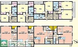 プリムヴェール 2LDKの間取図画像